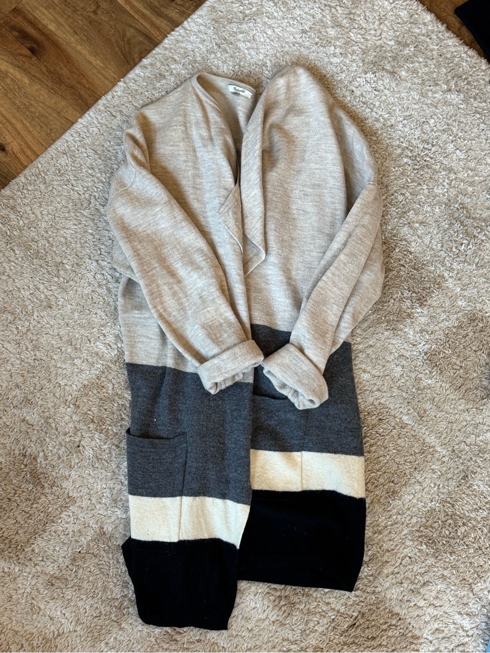 Madewell Waterfall Open Front Cardigan